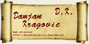 Damjan Kragović vizit kartica